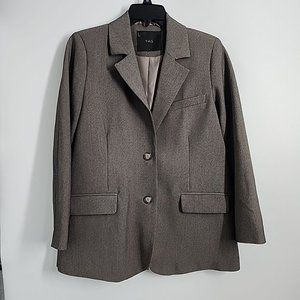 yasreemaj Oversized Blazer Size Medium Womens Brown/Gray jacket Y.A.S.